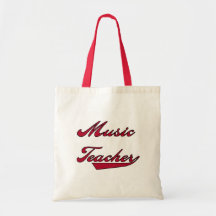 Tshirts och gåvor för musiklärare röda kassar