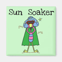 Tshirts och gåvor för solSoakerFlamingo Kylskåps Magneter