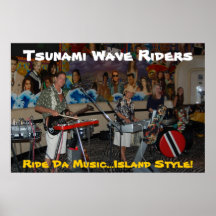 Tsunamien vinkar det ryttare@ planet Hollywood Affisch