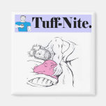 tuffzazzle gris kylskåpsnagnet