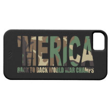 'Tuggar ljudlig MERICA-världskriget fodral för Cam iPhone 5 Fodral