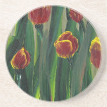 Tulips Beverage Coaster