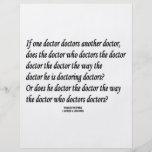 Tungabedragaredoktorn manipulerar en annan doktor custom flyer
