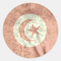 Tunisien Rund Klistermärke