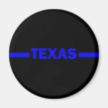 Tunn blålinjenTEXAS polis Magneter För Kylskåp