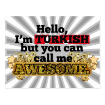 Turk men appell mig som är enorm vykort