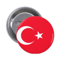 Turkiet flagga knappar