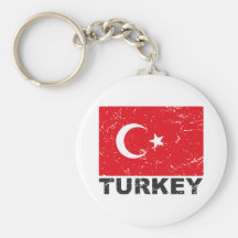 Turkiet vintageflagga nyckel ringar