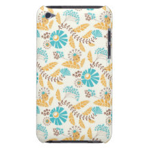 turkos- och ringblommachicblommönster barely there iPod cover