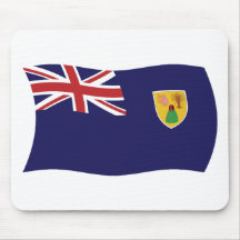 Turks and Caicos Islands flagga Mousepad Mus Matta