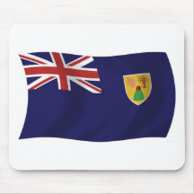 Turks and Caicos Islands flagga Mousepad Musmattor