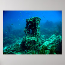 Tusen kliver undervattens- - Bonaire Affisch