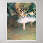 Två dansare på en arrangera, 1874 - Edgar Degas Affisch