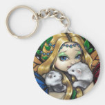 "Två Fae vesslor" Keychain nyckelringar