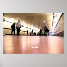 Två flickor i metroen 2 print