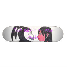 Två halfs av en Soul Skate Deck