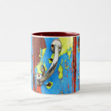 två handtag kaffe kopp