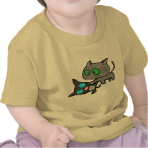 Två kittys leker tillsammans tee shirt