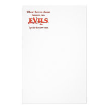 Två ondska brevpapper design
