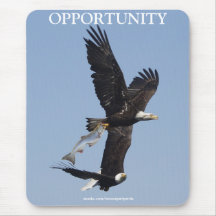 Två örnar & en lax Motivational Mousepad Mus Matta