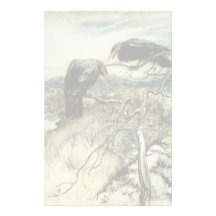 Två Ravens Brevpapper Design