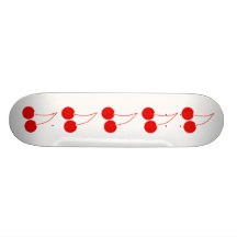 Två röda Cherry Skateboards