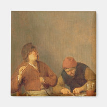 Två rökare i en insida, 1643 kylskåpmagneter