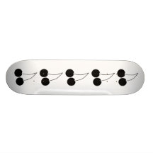 Två svart Cherry Skate Deck