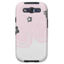 två tonar det pastellfärgade rosa blom- damastast  galaxy s3 cover