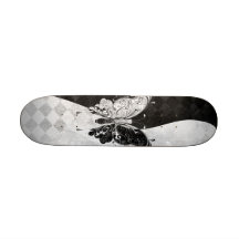 Två tonar fjärilen anpassad skate board