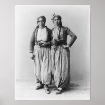 Två zigenska kvinnor print