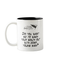 Tvätta din mun ut med tvål kaffe koppar