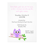 Tvilling- flickababy showerinbjudan