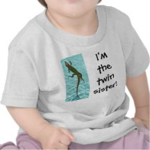Tvilling- syster - ödla tee shirt