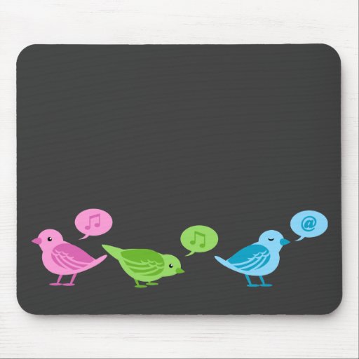 Tweet-Tweet-Tweet roliga twitterfåglar Musmatta