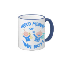 Twins tvilling- pojkar för mammamors dag kaffe koppar
