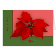 Ty Poinsettiaa Kort