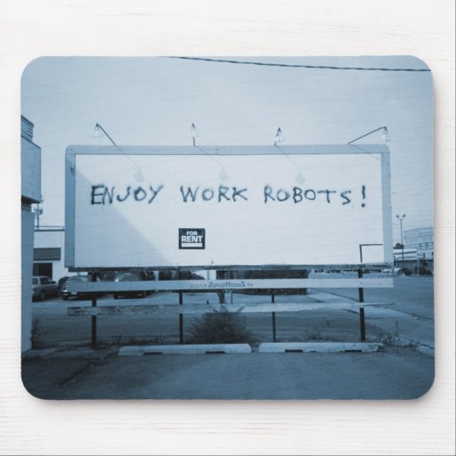 Tyck om arbetsrobotar mus matta