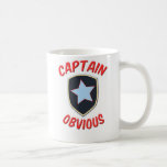 Tydlig kapten kaffe mugg