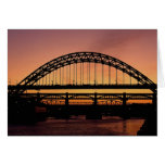 Tyne överbryggar, Newcastle, England Hälsnings Kort