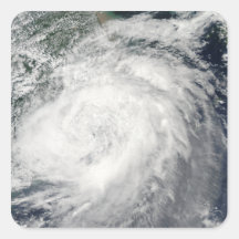 Typhoon Morakot över china Klistermärke