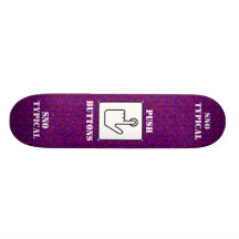Typisk purpurfärgat "tryckknapp" däck för SNO Anpassningsbara Skateboard