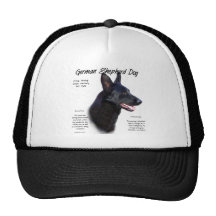 Tysk design för historia för herdehund (blk) keps
