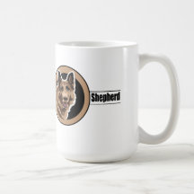 Tysk herde för hund kaffe kopp