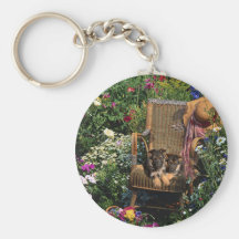 Tysk herdevalpKeychain trädgård Nyckel Ringar