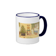 Tysk julkort kaffe mugg