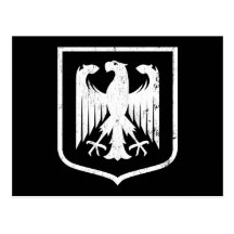 Tysk örn - Deutschland vapensköld Vykort
