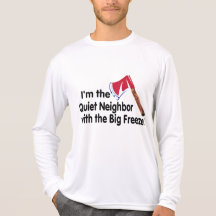 Tyst gränsa till stor frys t shirt