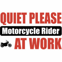 Tystnaden behar motorcykelryttaren på arbete acrylic cut out