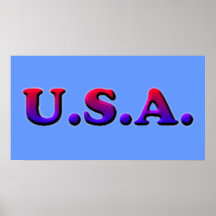 U.S.A. Affisch
